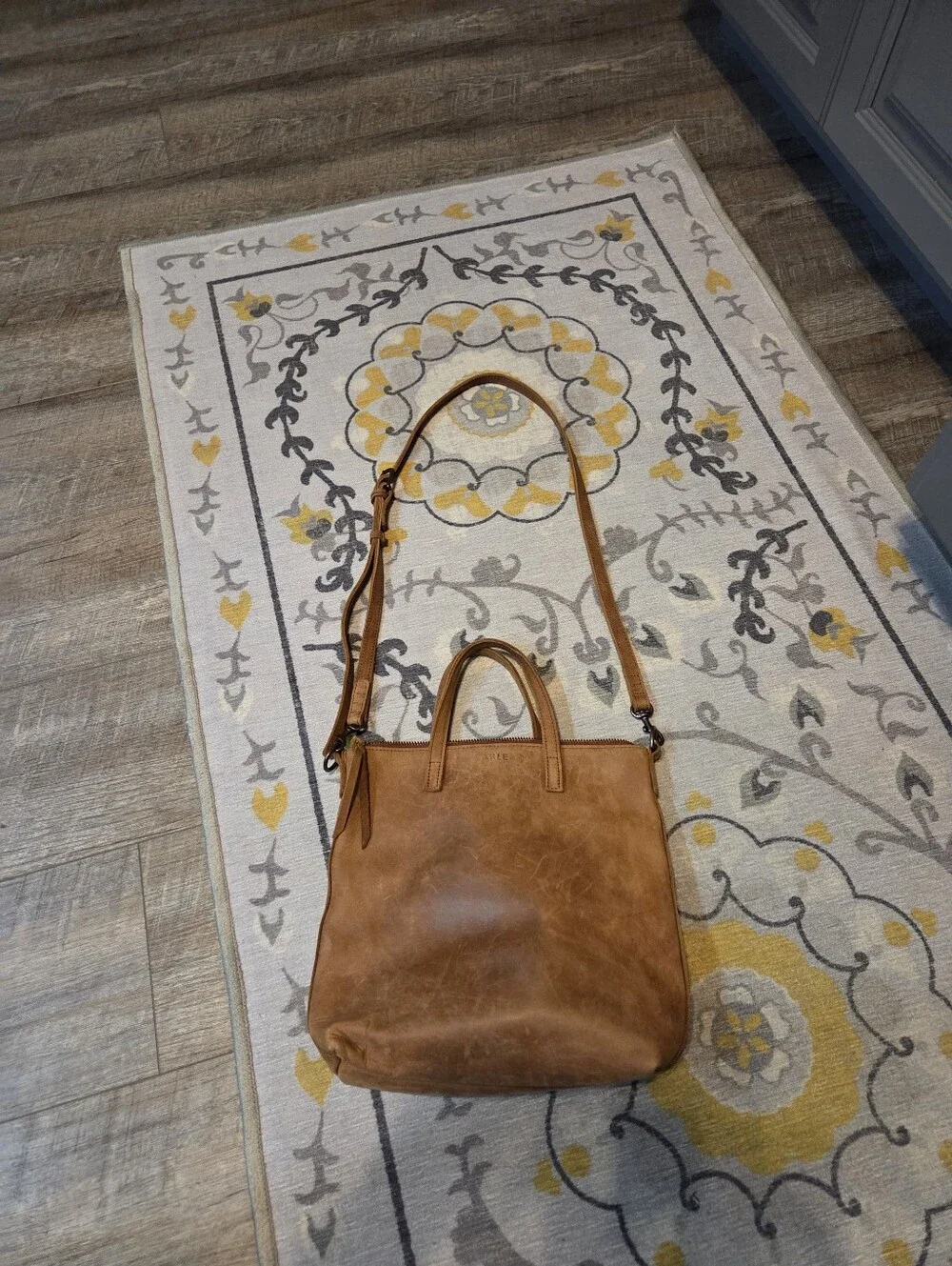 ABLE Crossbody Leather Tote
